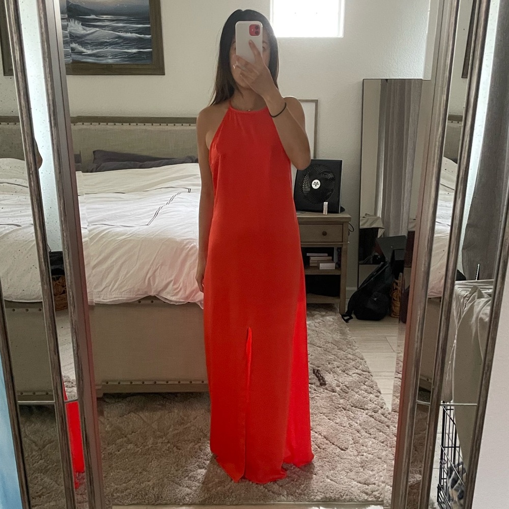 Coral WYLDR maxi halter Dress from revolve xs